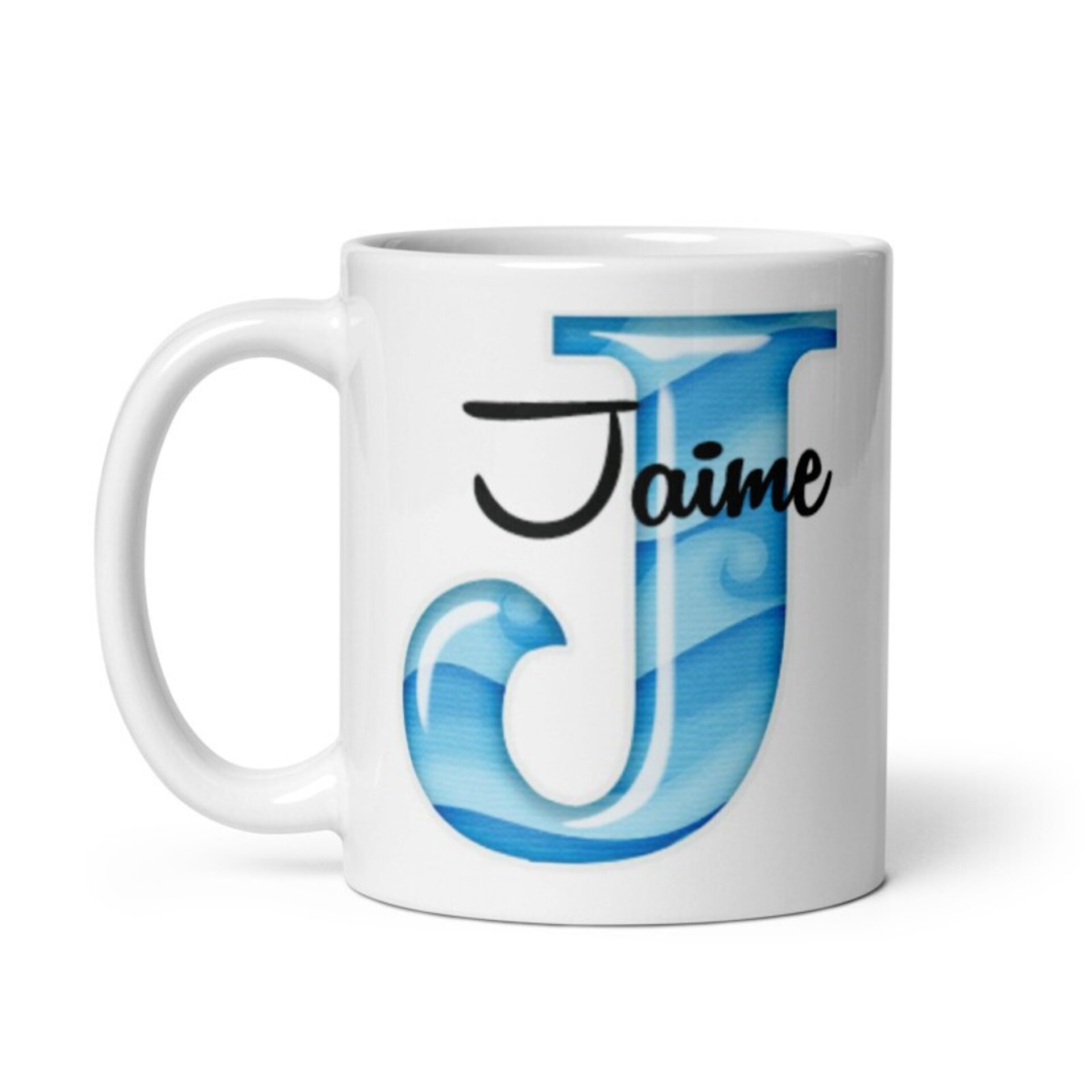 Taza Inicial de Color Azul  + Nombre - 2