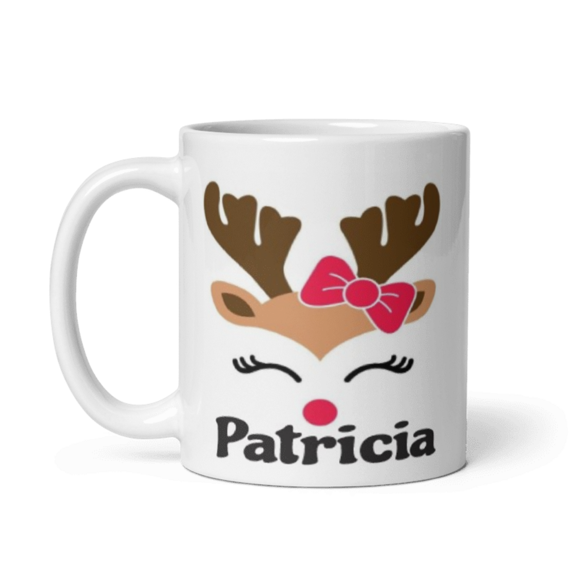 Taza Renos Navideños con Nombre - 3