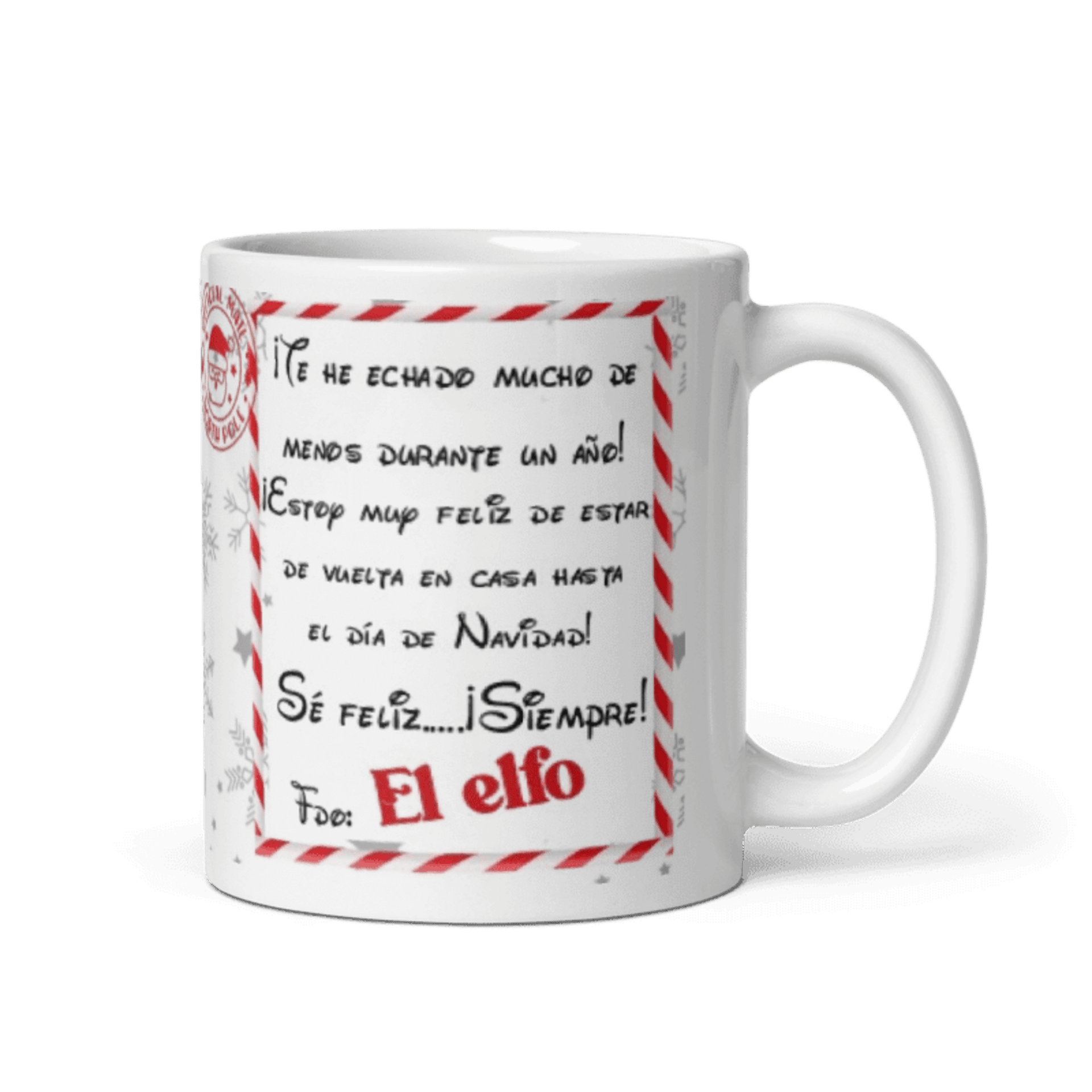 Taza elfo travieso. Modelo Bienvenida - 2