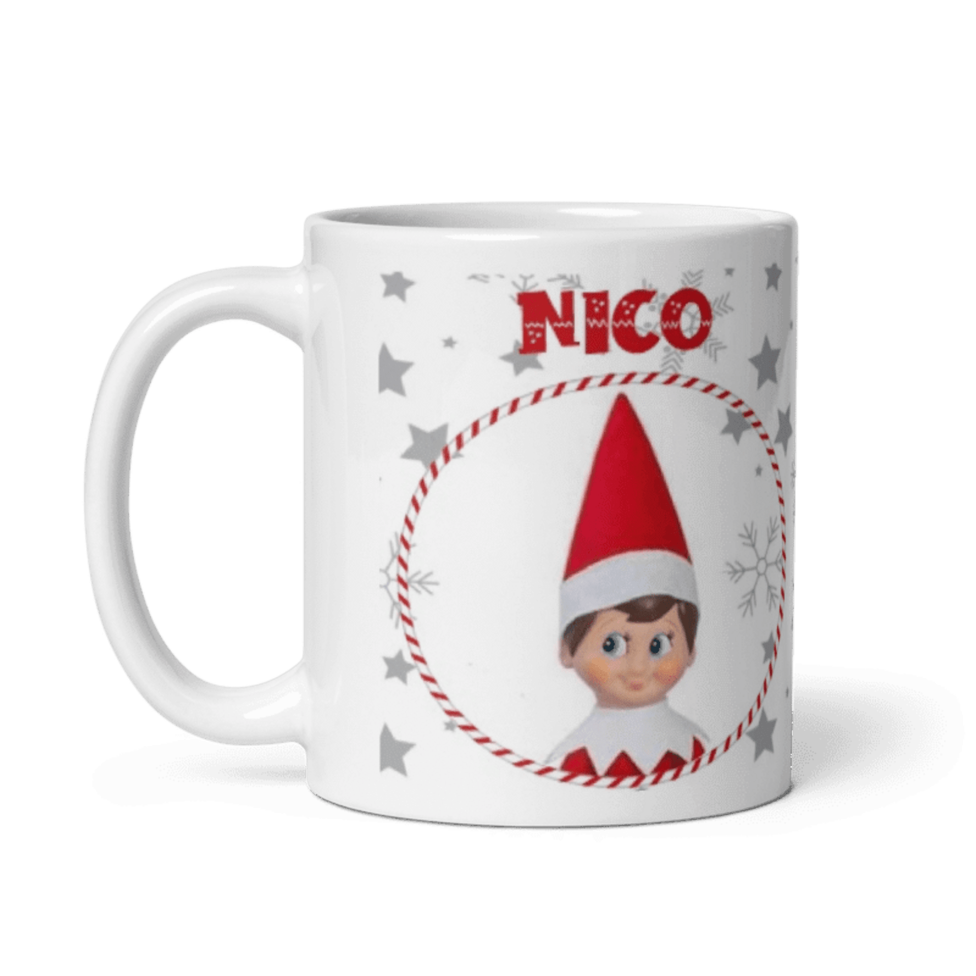 Taza elfo travieso. Modelo Despedida - 1