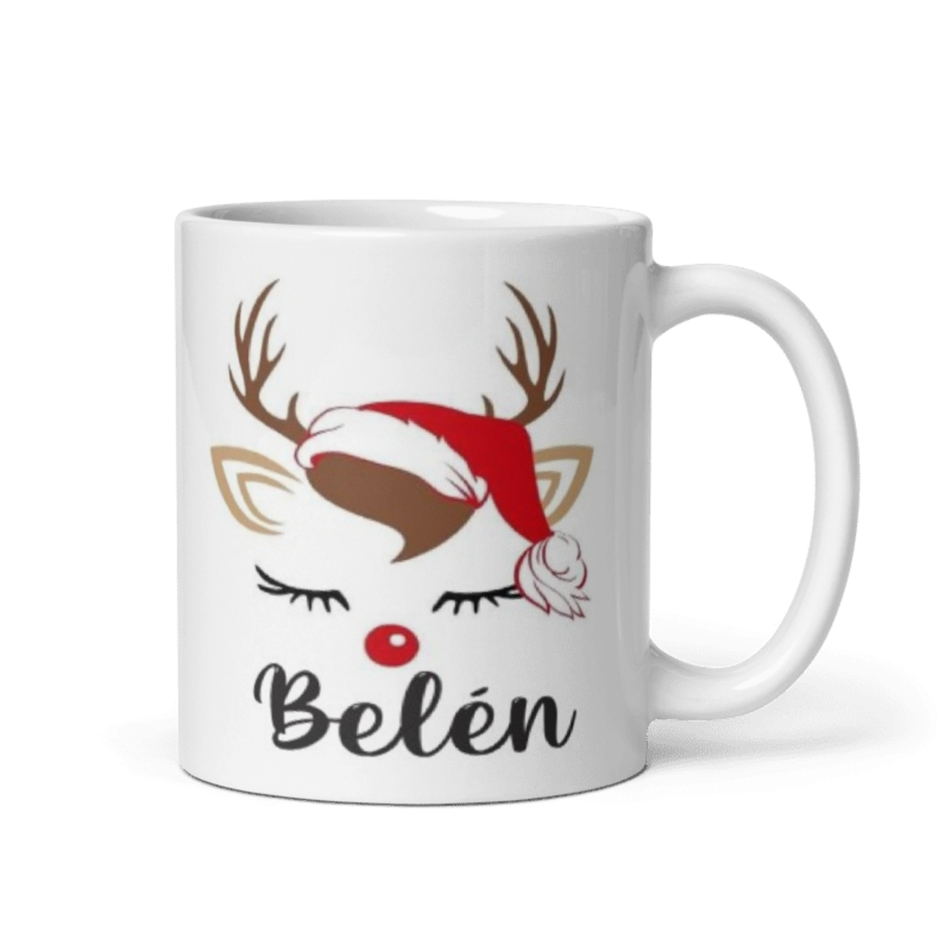 Taza Renos Navideños con Nombre - 2