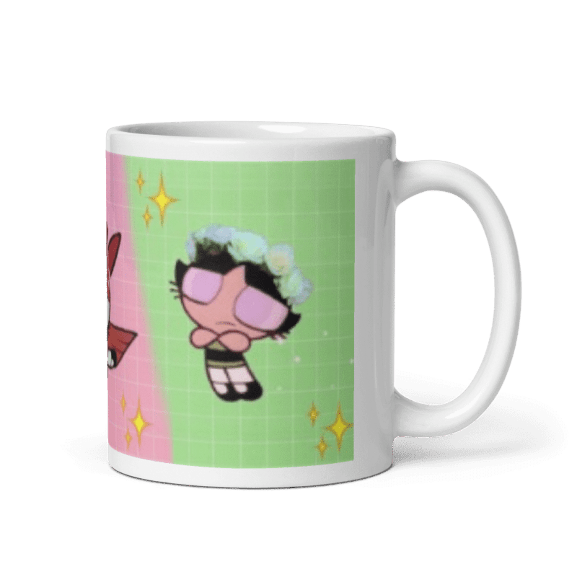 taza supernenas. Modelo trio de colores - 2