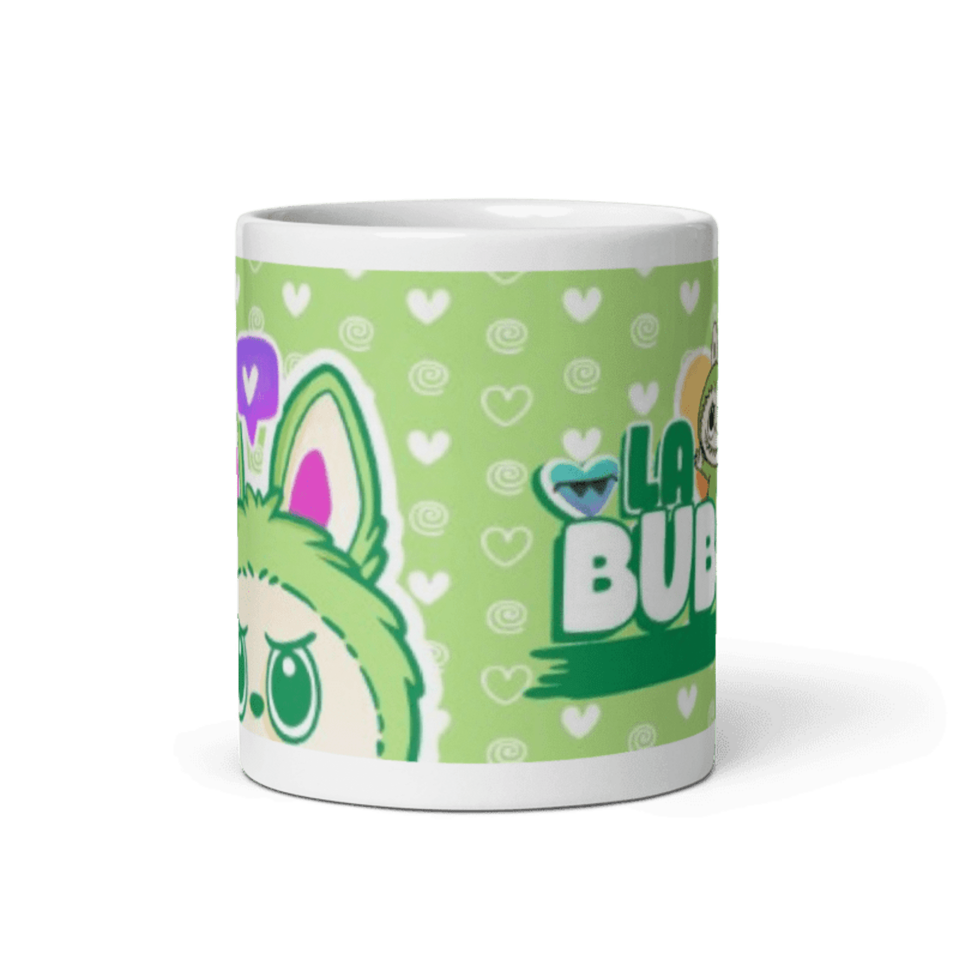 Taza labubu. Modelo verde - 2