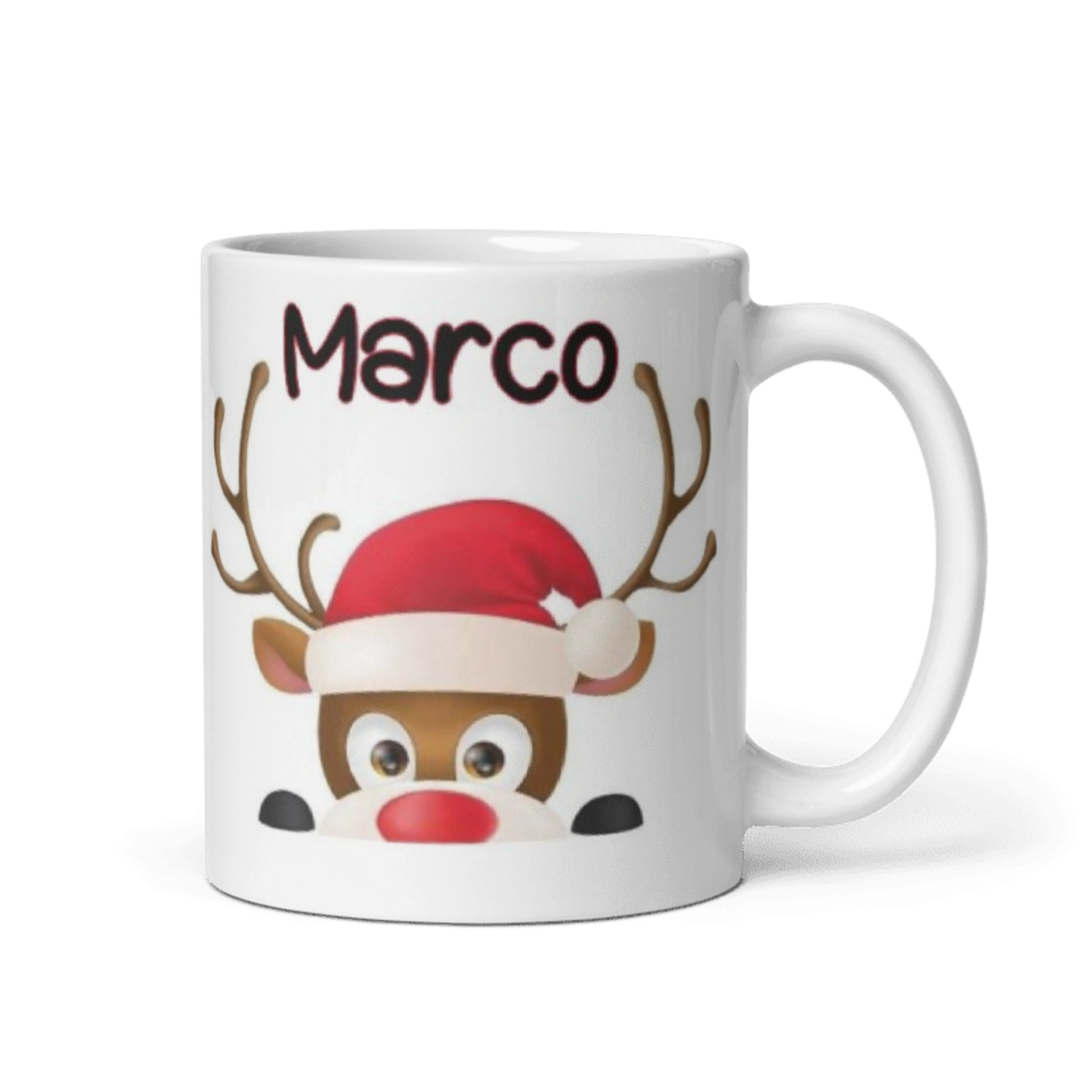 Taza Renos Navideños con Nombre - 4